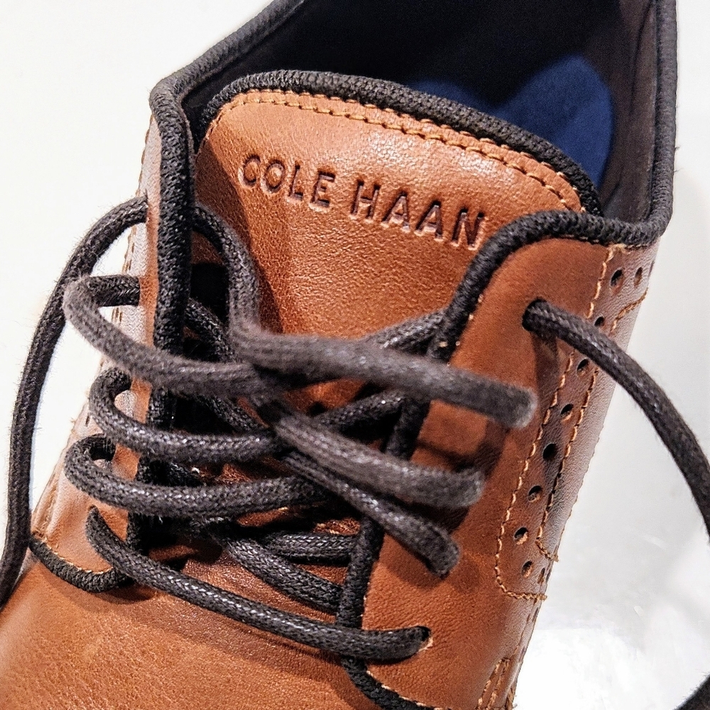 Cole Haan Go To Oxford Dress Shoe Men's 7M Grand 360 C34125 British Tan - Picture 9 of 11